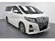 Used 2015 Toyota Alphard 2.5 G S C Package MPV H30 TWIN POWER DOOR/POWER BOOT/MEMORY SEAT/SUNROOF/MOONROOF ONE YEAR WARRANTY - Cars for sale