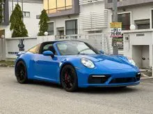 2023 Porsche 911 3.0 Targa 4 GTS Convertible UK Spec Unresisted Matrix LED Bose Sound System Sport Seat Plus Shark Blue Sport Chrono High Spec