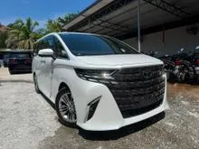 2024 Toyota Alphard 2.5 Z 7-Seater MPV GRADE 5/A SUNROOF/360 CAMERA/DIM/BSM UNREGISTERED