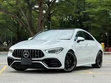 2021 Mercedes-Benz AMG CLA45 S 2.0 4MATIC+ Coupe RECARO BUCKET SEAT / PANORAMIC / 4CAM / VENTILATED SEAT / HUD / BSM / CLA45S