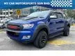 Used 2017 Ford Ranger 2.2 (A) XLT T7 / 4X4 / Hi-Rider Pickup Truck / SPORT RIMS / BODYKIT /TIPTOP / DIESEL - Cars for sale
