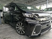 2016 TOYOTA VELLFIRE 2.5 ZG SROOF P BOOT R MONITOR 20 RIMS P CRASH UNREG 16
