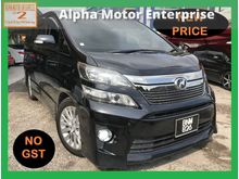 2013 Toyota Vellfire 2.4 (A) ZG PILOT SEAT 2 PWR DOOR PWR BOOT MEMORY SEAT PROMOTION