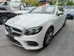 Recon 2018 Mercedes Benz E200 AMG Coupe 2.0 Turbocharge Full Spec Free 5 Year Warranty