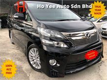2012/2014 Toyota Vellfire 2.4 Z Platinum POWER BOOT POWER DOOR CONDITION LIKE NEW RAYA REBATE !!