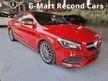 Recon 2019 Mercedes-Benz CLA180 1.6 AMG STYLE CNY SPECIAL OFFER - Cars for sale