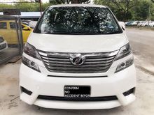 2012 Toyota Vellfire 2.4 ZP 2 POWER DOOR POWER BOOT REVERSE CAMERA