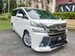 Used 2015 Toyota Vellfire 2.5 Z A Edition *OTR PRICE* 3 YEARS WARRANTY NO HIDDEN CHARGE