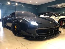 2012 Ferrari 458 Italia *(WHITE for MYR 1.028mil ONLY)* 4.5 V8 LIBERTY WALK PACKAGE. JBL SOUND SYSTEM. ACCUAIR e-LEVEL Air Suspension.