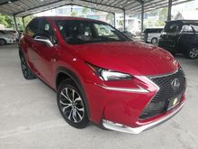 2015 Lexus NX200t 2.0 F Sport SUV NAVI, 5 SEATERS, RADAR CRUISE CONTROL, LANE DEPARTURE, SEAT VENTILATON, FULL LEATHER SEAT, POWER BACK DOOR
