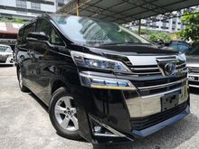 2018 TOYOTA VELLFIRE 2.5 X 8 SEATER - P.CRASH LKA RSA 5 YEAR WARRANTY