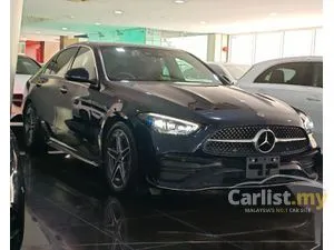 2022 Mercedes-Benz C200 1.5 AMG Line Sedan, GRADE 4.5A, ORI 5K KM, JAPAN FULL SPEC, BURMESTER SOUND, 360 CAMERA, HUD, BSA, PANORAMIC ROOF