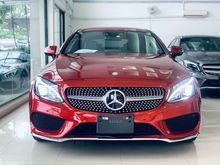 BURNING RED JAPAN 2016 MERCEDES BENZ C180 AMG COUPE
