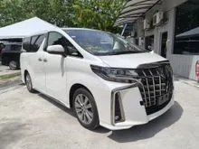 2021 Toyota Alphard 2.5 S Type Gold MPV,GRADE 4.5,3BA, REVERSE, CAMERA,HALF LEATHER SEAT,7 SEATER,2021 UNREGISTER