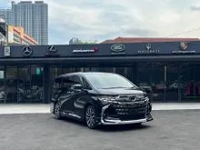 2024 Toyota Alphard 2.5 Z Original Modelista Bodykit,Original Modellista Rim,9K KM,Sunroof,HUD,Roof Monitor,Spare Tyre,Auto Parking,DIM,BSM,Full Spec
