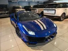 (6300-Miles LOW Mileage, Provide Warranty) 2021 Ferrari 488 3.9 Pista Carbon Fibre Pack. Atelier Car, Full Alcantara Interior, Suspension Lifter F488