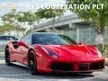Recon 2018 Ferrari 488 GTB 3.9T V8 Coupe Unregistered Brand New Condition Huge Option READY STOCK WELCOME VIEW LOW MILEAGE