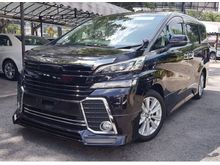 2015 Toyota Vellfire 2.5 Z Spec 7 Seater 2 Power Door Bodykits Unregister for sale.