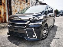 2017 Toyota Vellfire 2.5 ZG - Unreg - Sunroof - Pilot Seat - 100 Loan - Original Mileage - Tip-Top Condition