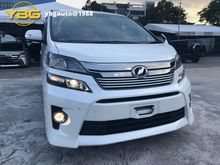 2015 Toyota Vellfire 2.4 Z ZG Golden Eyes 2 MPV POWER BOOT WHITE NO GST