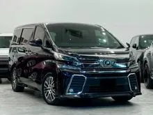 2016 Toyota Vellfire 2.5 ZG MPV - PILOT SEATS - POWER BOOT - POWER DOOR - REGISTERED 2017 - WARRANTY PROVIDED