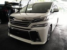 2016 TOYOTA VELLFIRE 2.5 ZG - ALPINE DVD PLAYER + ALPINE MONITOR + FRONT MODELLISTA GRILL + TRD BODYKIT