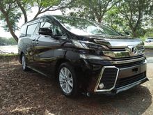 2015 Toyota Vellfire 2.5 ZA Spec *** Sunroof ***Premium Condition***High Trade In***Full Loan***