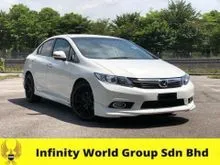 Y 2013 Honda Civic 2.0 Navi i-VTEC / FREE 3 YEARS WARRANTY / PADDLES SHIFT / POWER SEAT / PUSH START / 17 inc SPORT RIM / 1 OWNER