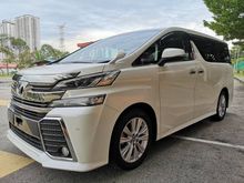 *** SALES TAX RELIEF *** LOWEST PRICE FROM NOW !!! 2015 Toyota Vellfire 2.5 Z A Edition MPV
