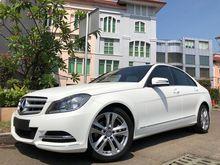 2014 Mercedes-Benz C200 1.8 Sport Sedan White Nik2014 Km18rb Antik TDP.125JT