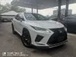 Recon 2021 Lexus RX300 2.0 F Sport SUV 3BA PANAROMIC ROOF/BLACK INTERIOR/HUD/BSM/FULL LEATHER SEATS UNREGISTERED