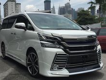 2016 Toyota Vellfire 2.5 Z G Edition MPV (0%GST & 0%SST)