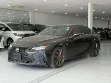 NEW CAR 3K MILEAGE ONLY - 2023 Lexus IS 300 2.0 F Sport Sedan - RED INTERIOR - SUNROOF - 360 CAMERA - BSM - APPLE CARPLAY - READY STOCK