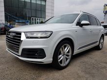 2016 Audi Q7 3.0 TDI Quattro S Line SUV Bose Sound System Head Up Display Push Start Button Paddle Shift Reverse Camera Xenon Light LED Daytime Running Light Panoramic Roof