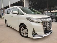 2018 Toyota Alphard 3.5 GF Facelift 3 LED Sun Roof JBL Home Theatre PreCrash BSM RCTA LTA Leather Seat Modelista Bodykit Unregister
