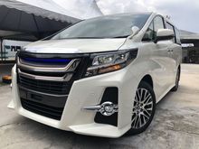 2015 UNREG Toyota Alphard 2.5 SC SPEC FULL LEATHER SUNROOF MODELLISTA GRILL