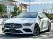 Recon 2020 Mercedes Benz CLA250 2.0 AMG Line Coupe 4 Matic Unregistered 4 Matic All Wheel Drive 7 Speed DCT 0-100 Km/h 6.4 Sec Top Speed 249 Km/h - Cars for sale