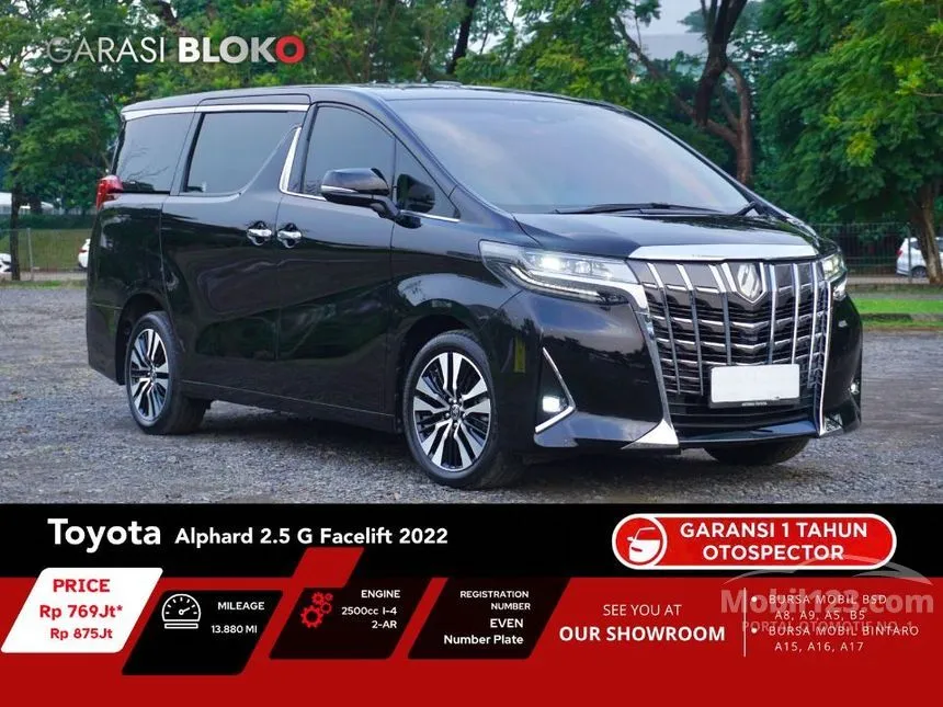 2022 Toyota Alphard G MPV