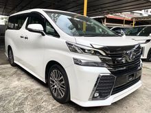 2017 Toyota Vellfire 2.5 ZG - ALPINE - SUNROOF - RAYA PROMO