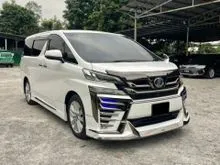 [ LOANKEDAI ] 2015 Toyota Vellfire 2.5 ZA MPV AGH30 Upgraded FACELIFT ZG MODELLISTA LikeNEW Reg.2019