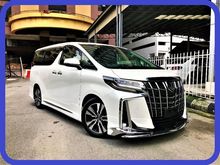 2019 Toyota Alphard 2.5 G S C Package MPV MODELLISTA BODYKIT JBL SOUND 4 CAM SUNROOF MOONROOF FULL LEATHER PILOT SEAT 3 EYE LED BSM RCTA LTA