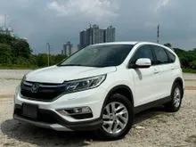 2016 Honda CR-V 2.0 (A) FACELIFT - 4WD / REVERSE CAMERA/ DASHCAM/POWER SEAT /PARKING SENSORS /DUAL AC CONTROL/FULL LEATHER SEAT / CRV/ F. WARRANTY