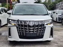 3LED /SUNROOF/ALPINE PLAYER /ALPINE ROOF MONITOR /POWER BOOT -2018 Toyota Alphard SC 2.5 MPV- LIKE NEW-CHEAPEST IN TOWN-READY STOCK # Max 012-201 6830
