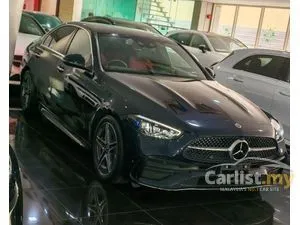 2022 Mercedes-Benz C200 1.5 AMG Line Sedan, GRADE 4.5A, ORI 5K KM, JAPAN FULL SPEC, 360 CAMERA, BURMESTER SOUND, BSA, HUD, PANORAMIC ROOF