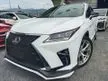 Recon 2019 Lexus RX300 2.0 F SPORT (A) 4CAM S/ROOF HUD + 5YRS WTY
