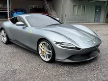 THUNDER GREY PRE OWNED 2021 FERRARI ROMA 3.9T COUPE UK ULTRA LOW MILEAGE BEST VERSION OF ITS NEW