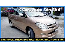 2007 Toyota Innova 2.0 G LARGE MPV TIP TOP NICE NUMBER