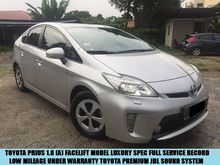 2015 Toyota Prius 1.8 Hybrid Luxury Facelift Model Full Service Record Under Warranty