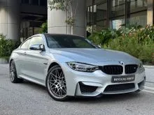 2018 BMW M4 3.0 Competition Coupe (Lowest priced in market, rare Silverstone Metallic, carbon fibre roof, reverse camera, electric memory seats)