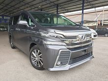 2015 Toyota Vellfire 2.5 Z G Edition - KL AP - CONDITION GRADE 4.5 - ACTUAL MILEAGE - ACCIDENT FREE - CRAZY CNY SALE - 5 YEARS WARRANTY - MANY REBATES